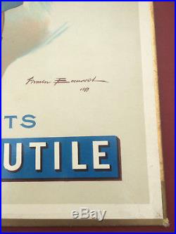 Original ancien carton publicite 1925-30 LU firmin pub affiche biscuit nantais
