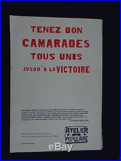 Original book AFFICHE MAI 68 Début d'une lutte prolongée Atelier populaire 1968