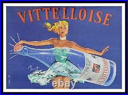Original vintage poster BRENOT, VITTELLOISE, 1955, affiche originale