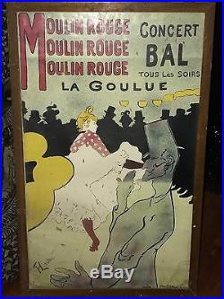 Originale Ancienne Affiche Moulin Rouge La Goulue Henri De Toulouse Lautrec 1891