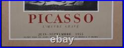 PICASSO original poster, Oeuvre gravé Picasso, affiche originale 1955