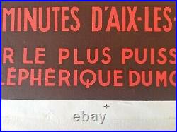 PLM Aix les Bains Revard Affiche ancienne/original poster Henry Reb 1935