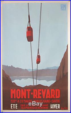 PLM MONT REVARD Henry Reb 1935 Affiche originale