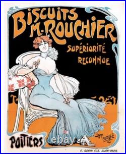 POSTER AFFICHE Biscuits Rouchier Poitiers