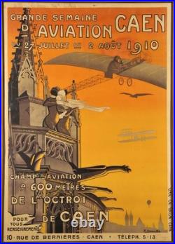 POSTER AFFICHE Caen 1910