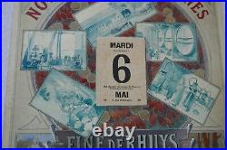 PROJET affiche ORIGINAL ancien signé FINE de RHUYS COAT-Y-HÛEL SARZEAU Bretagne