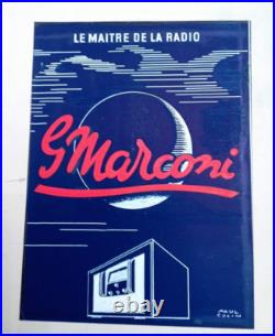 Paul Colin / Gouache originale Marconi radios