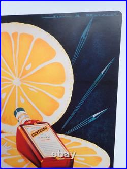 Petite Affiche Ancienne Publicité Alcool Cointreau La Liqueur Cristalline
