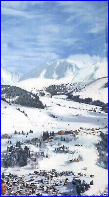 Photo Yan, tirage héliogravure. Ski dans les Pyrénées. 99x62 cm