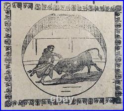 Plaza de Toros Nerva Una magnifica corrida de cuatro novillos de muerte 1895
