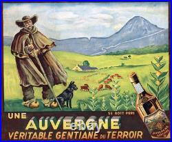 Poster Affiche Auvergne Gentiane