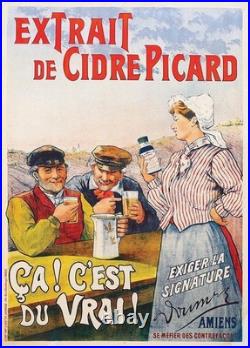 Poster Affiche Cidre Picard