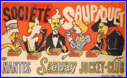 Poster Affiche Sardines Bretagne Saupiquet Nantes