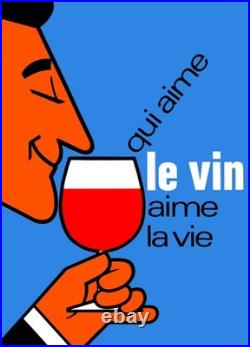 Poster Affiche Vin Vie