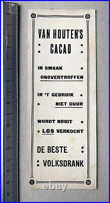 Privat Livemont Rare signet / marque-page lithographié pour Van Houten's Cacao