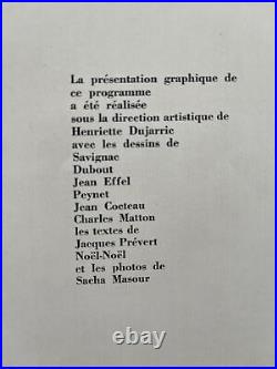 Programme 2ème grand bal du Cinéma 1954 Savignac