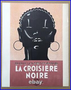 Projet Affiche Publicité Art Déco Film La Croisière Noire Afrique Plaquin 1930s