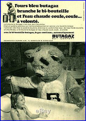 Publicité Ancienne Butagaz L'Ours Bleu 1971 (P 14)