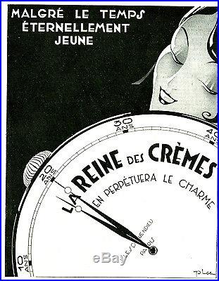 Publicité Ancienne La Reine des Crèmes 1929 (P. 18) Lesquandieu