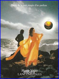 Publicité Ancienne Parfum Lancôme Magie Noire 1980