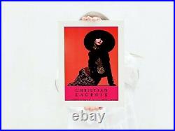 Publicité ancienne, Christian Lacroix, luxe, femme, Londres, 1990, affiche PUB
