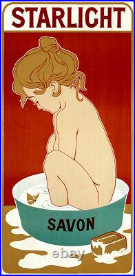 Publicité ancienne, STARLIGHT savon, 1899, Allemagne, PUB, affiche poster