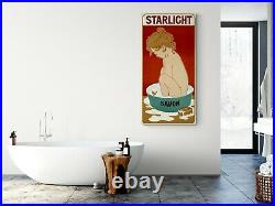 Publicité ancienne, STARLIGHT savon, 1899, Allemagne, PUB, affiche poster