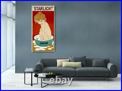 Publicité ancienne, STARLIGHT savon, 1899, Allemagne, PUB, affiche poster