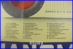 RARE AFFICHE ANCIENNE TRACTEUR AGRICOLE HANOMAG R 35 1950 57 lanz massey porsche