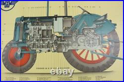 RARE AFFICHE ANCIENNE TRACTEUR AGRICOLE HANOMAG R 35 1950 57 lanz massey porsche