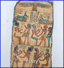 RARE ANCIEN ROI EGYPTIEN ANTIQUE RAMSÈS II et sa femme Nefertari Wood Stella