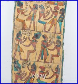 RARE ANCIEN ROI EGYPTIEN ANTIQUE RAMSÈS II et sa femme Nefertari Wood Stella