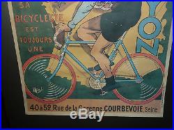 RARE ANCIENNE AFFICHE ALCYON TOUR DE FRANCE VELO BIKE BICYCLETTE