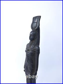 RARE ANTIQUE ANCIENNE ÉGYPTIENNE Statue Déesse Isis Debout Tenant La Clé De