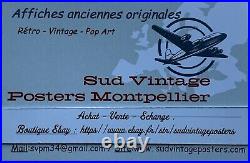 RARE Affiche CHROMOLITHOGRAPHIE de 1900 /1906 CHOCOLATE MONTE ROSA 030 X 055cms