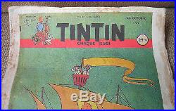 RARE Affiche TINTIN 3èm Anniversaire 1951