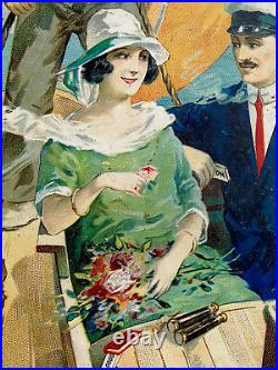 RIZ LA + 1925, ancien carton publicitaire