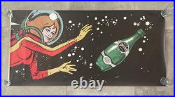 Rare 1/2 affiche Originale JEAN CLAUDE FOREST pour PERRIER 1967 68 x 138 cm