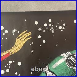 Rare 1/2 affiche Originale JEAN CLAUDE FOREST pour PERRIER 1967 68 x 138 cm