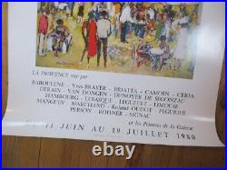 Rare Affiche Originale Van Dongen Exposition Collective Provence 1980 71x52