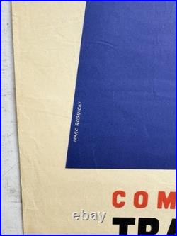 Rare Petite affiche ancienne Compagnie G Transatlantique Antilles Venezuela