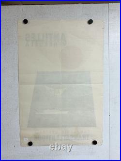 Rare Petite affiche ancienne Compagnie G Transatlantique Antilles Venezuela