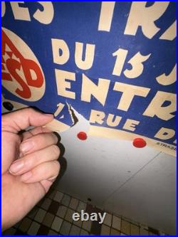 Rare affiche ancienne École des Arts Décoratifs Strasbourg Art Déco 1929 Pégase