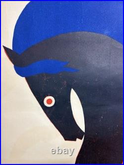 Rare affiche ancienne École des Arts Décoratifs Strasbourg Art Déco 1929 Pégase