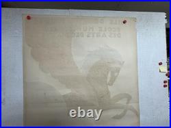 Rare affiche ancienne École des Arts Décoratifs Strasbourg Art Déco 1929 Pégase
