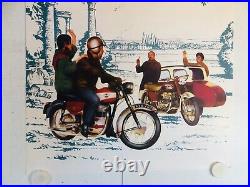 Rare affiche ancienne Moto Matchless Angleterre poster england motorcycle