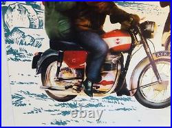 Rare affiche ancienne Moto Matchless Angleterre poster england motorcycle