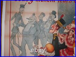 Rare affiche cinéma publicitaire 1905 Adrien BARRERE 160X120