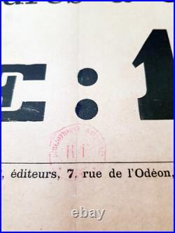 Rare affiche d'exposition Charles Toché 1887