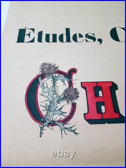 Rare affiche d'exposition Charles Toché 1887
